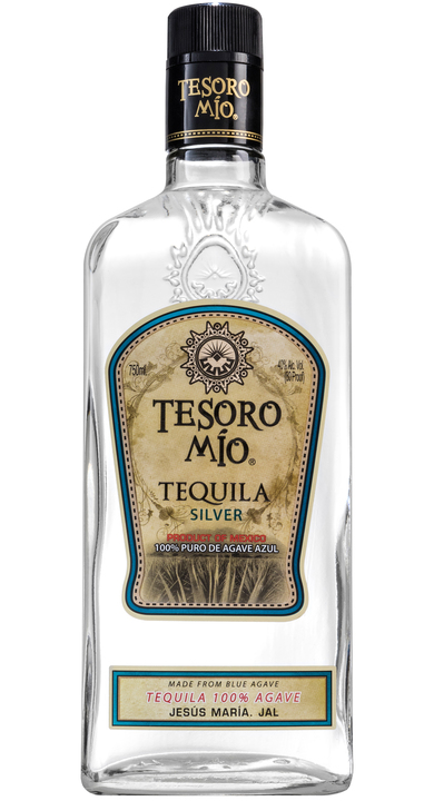 Bottle of Tesoro Mio Tequila Silver