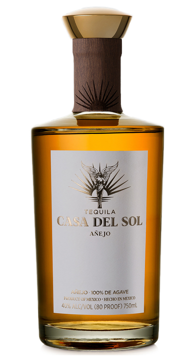 Bottle of Tequila Casa Del Sol Añejo