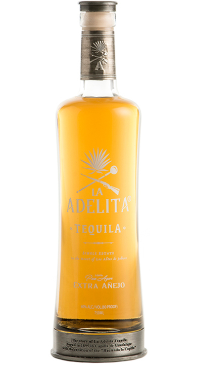Bottle of La Adelita Tequila Extra Añejo