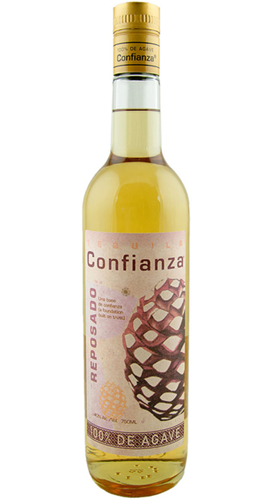 Bottle of Tequila Confianza Reposado