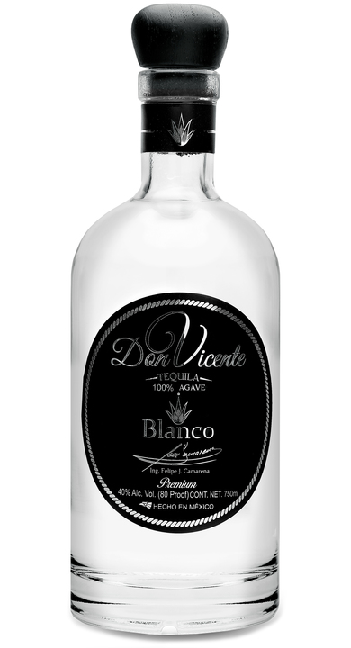 Bottle of Don Vicente Tequila Blanco