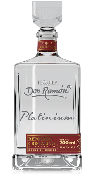 Bottle of Don Ramon Platinum Reposado Cristalino