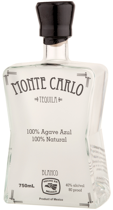 Bottle of Monte Carlo Tequila Blanco