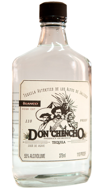Bottle of Don Chencho Blanco (110 proof)