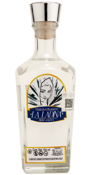 Bottle of La Ladina Tequila Blanco