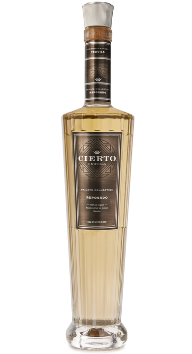 Bottle of Cierto Tequila  Private Collection Reposado