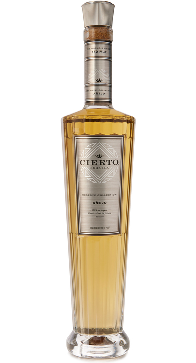 Bottle of Cierto Tequila Reserve Collection Añejo
