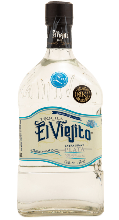 Bottle of El Viejito Extra Suave Plata