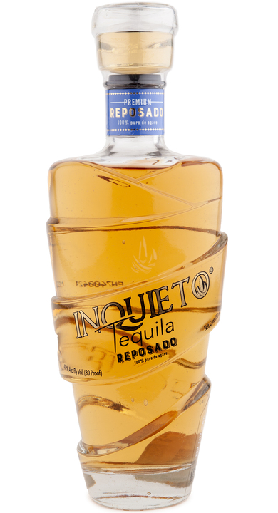 Bottle of Inquieto Tequila Reposado