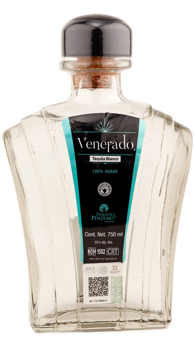 Bottle of Venerado Tequila Blanco