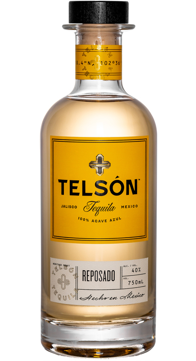 Bottle of Telsón Tequila Reposado