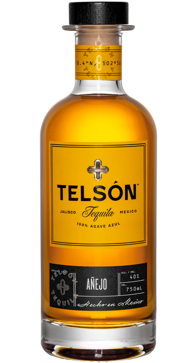 Bottle of Telsón Tequila Añejo