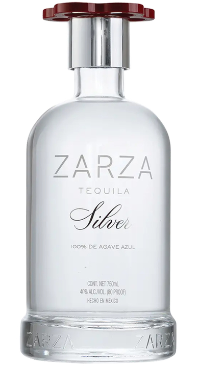 Bottle of Zarza Tequila Silver
