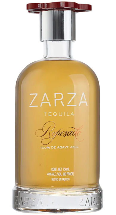 Bottle of Zarza Tequila Reposado