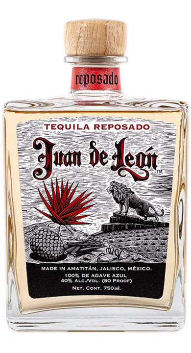 Bottle of Juan de León Tequila Reposado