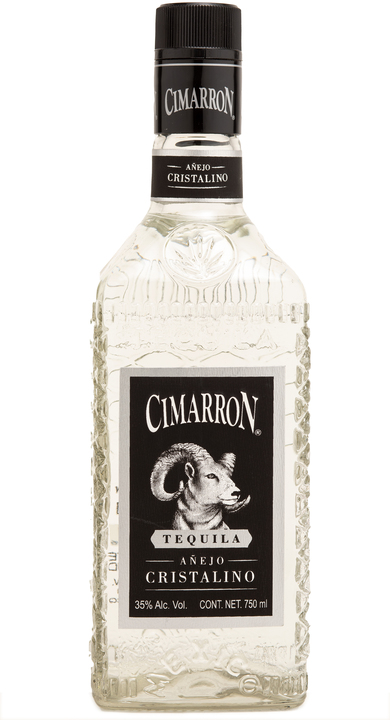 Bottle of Cimarron Tequila Añejo Cristalino