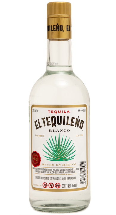 Bottle of El Tequileño Blanco