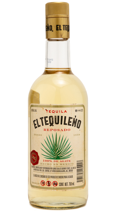 Bottle of El Tequileño Reposado