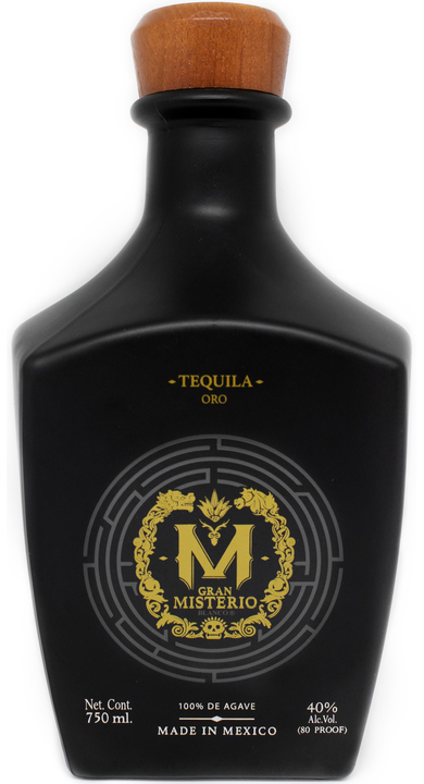 Bottle of Gran Misterio Tequila Oro