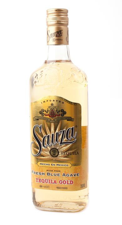 Bottle of Sauza Gold