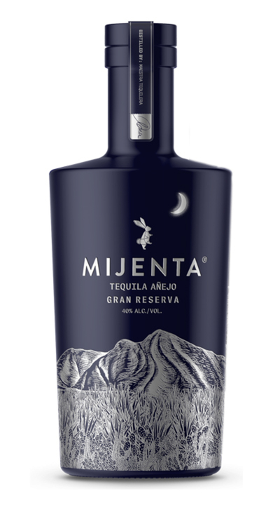 Bottle of Mijenta Tequila Añejo