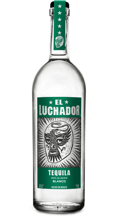 Bottle of El Luchador Tequila Blanco