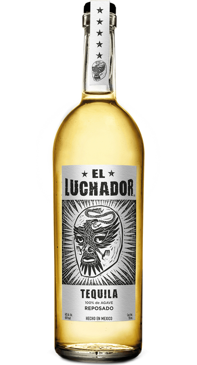 Bottle of El Luchador Tequila Reposado