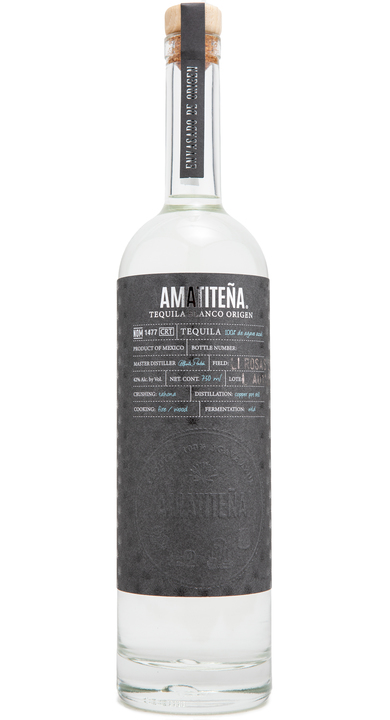 Bottle of Amatiteña Tequila Blanco Origen