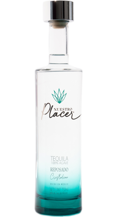 Bottle of Nuestro Placer Reposado Cristalino