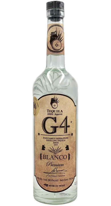 Bottle of Tequila G4 Blanco Madera