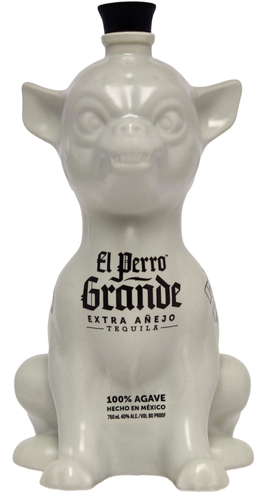 Bottle of El Perro Grande Extra Añejo Tequila