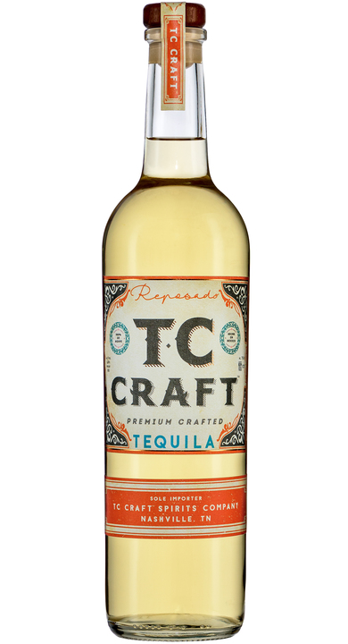 Bottle of TC Craft Tequila Reposado