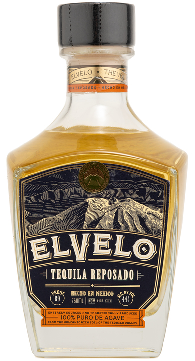 Bottle of Elvelo Tequila Reposado