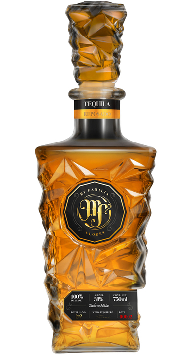 Bottle of Mi Familia Flores Reposado