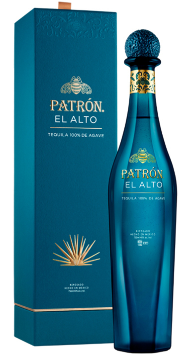 Bottle of Patrón El Alto Reposado Tequila
