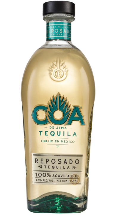 Bottle of COA de Jima Tequila Reposado