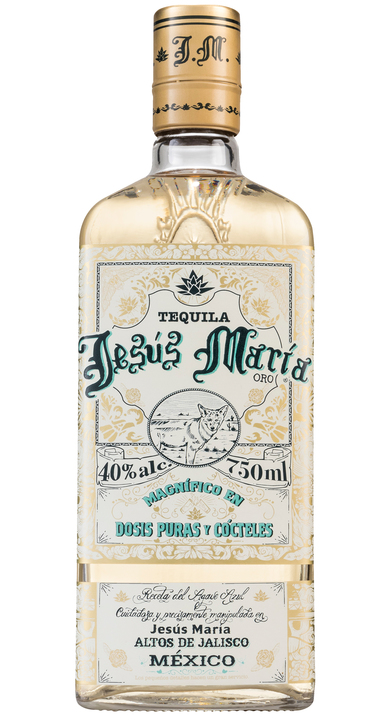 Bottle of J.M. Tequila Oro