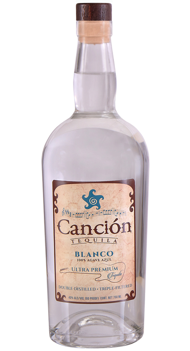 Bottle of Canción Tequila Blanco