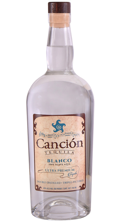 Bottle of Canción Tequila Blanco