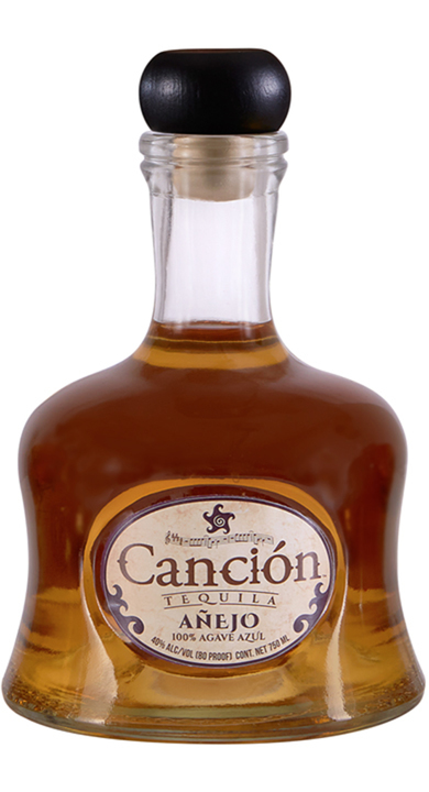 Bottle of Canción Tequila Añejo