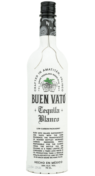 Bottle of Buen Vato Tequila Blanco