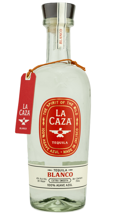 Bottle of La Caza Tequila Blanco