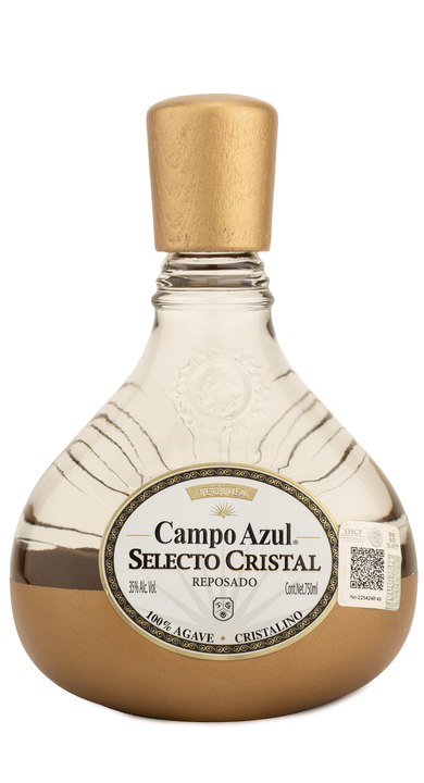 Bottle of Campo Azul Selecto Cristal Reposado