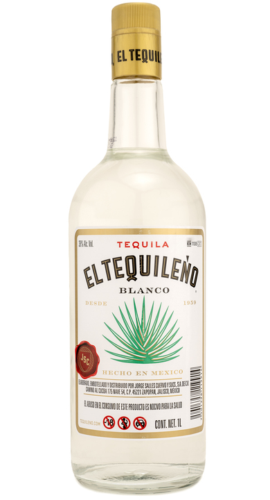 Bottle of El Tequileño Blanco