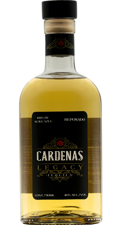 Bottle of Cardenas Legacy Tequila Reposado