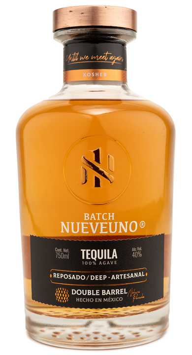 Bottle of Nueveuno Tequila Reposado Deep