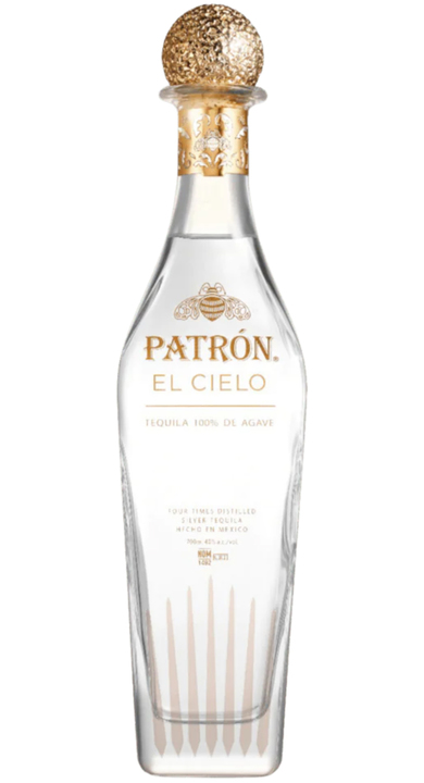Bottle of Patrón El Cielo Silver Tequila