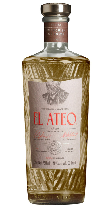 Bottle of El Ateo Añejo Ultra Premium