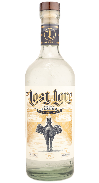 Bottle of Lost Lore Tequila Blanco