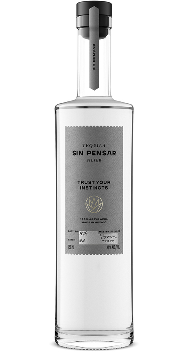 Bottle of Tequila Sin Pensar Silver